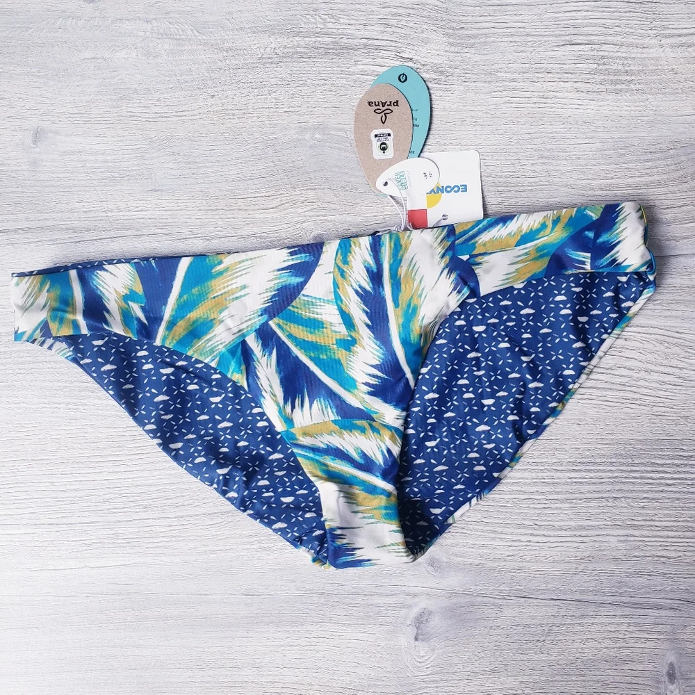Prana Breya Reversible Bikini Bottoms Tropic Panama - Picture 1 of 7
